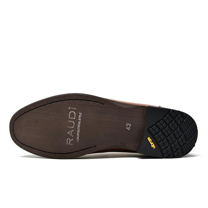 RAUDI（ラウディ） ローファー ビブラムソール 本革 メンズ Uチップ