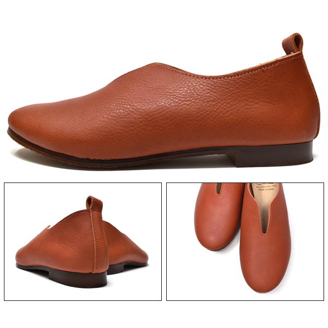 【未使用品】LOINTS/V字スリッポン/size36/ブラウン/レザーシューズ 未使用品】LOINTS/V字スリッポン/size36/ブラウン/レザー