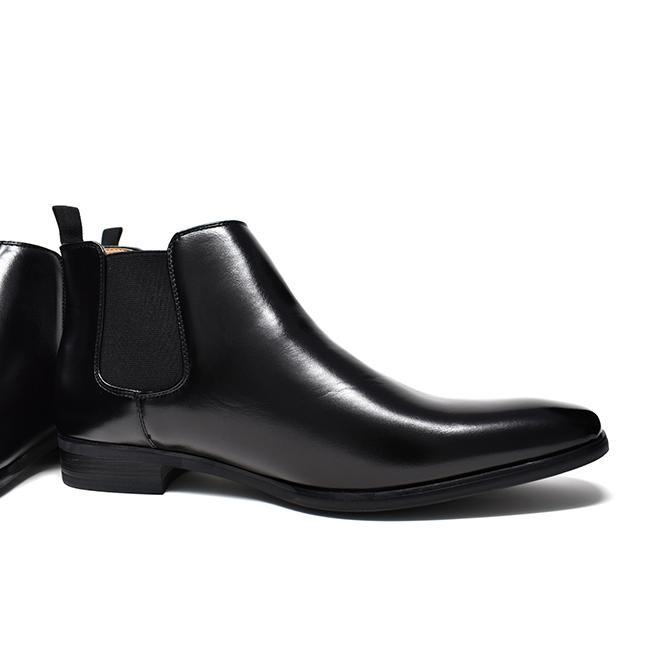 極美品】ANDREA VENTURA サイドゴア ブーツ 革靴 ブラック 42