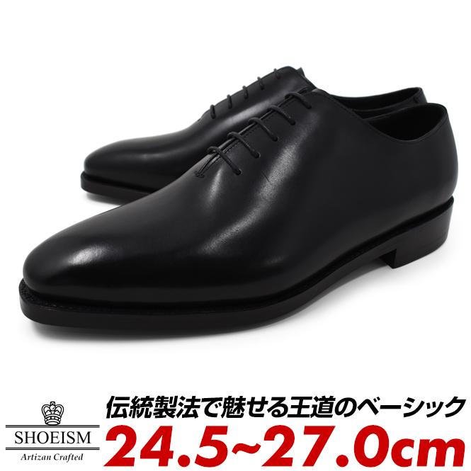 シューイズム メンズ ホールカットシューズ オックスフォードシューズ カーフレザー 本革 牛革 黒 ブラック ラバーソール SHOEISM ブランド 10代 20代 30代 40代 50代 60代 70代 80代 立ち仕事 ポイント消化 シューイズム メンズ ホールカットシューズ オックスフォードシューズ