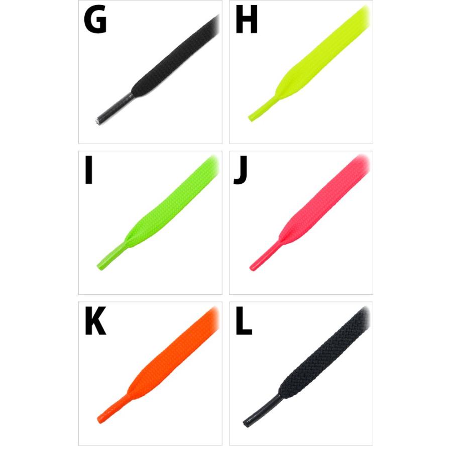 靴紐 靴ひも スニーカー 替え紐 おしゃれ 蛍光色 黒 白 長さ 目安 120cm | ブランド登録なし | 20