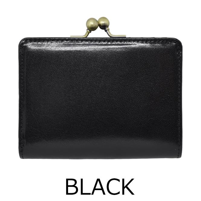 がま口財布 二つ折り 財布 レディース メンズ 本革 イタリアン