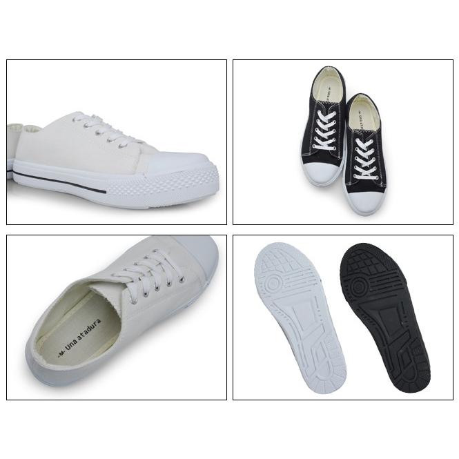 スニーカー レディース 紐 おしゃれ 黒 白 ブランド 安い ローカット キャンバス 紺色 赤 軽い Una 66 Longpshoe 通販 Yahoo ショッピング
