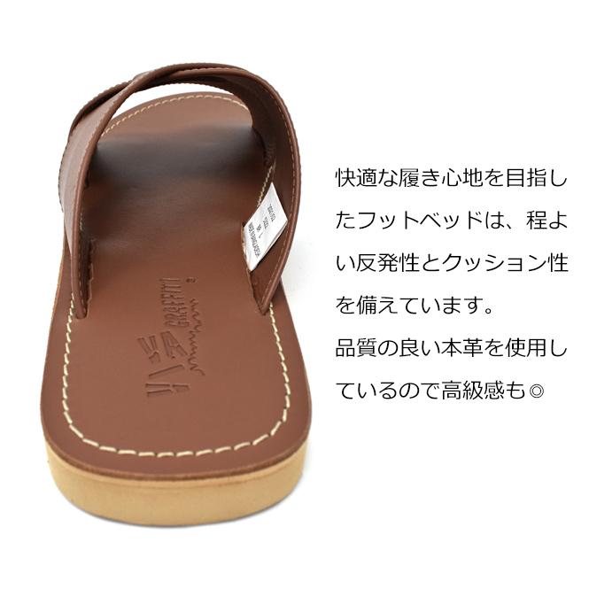 レザーサンダル メンズ サンダル ストラップ 本革 夏 つっかけ 紺色