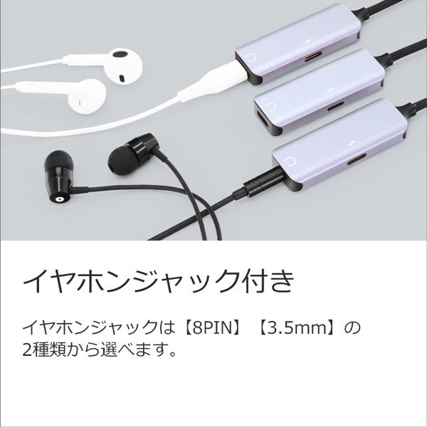 LooCo USB 8PIN Lightning ハブ 2in1 充電 PD 急速充電 ケーブル
