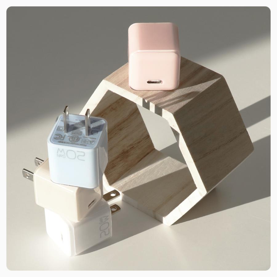 LooCo PD対応 20W AC アダプター ケーブル付き ケーブルセット TypeC