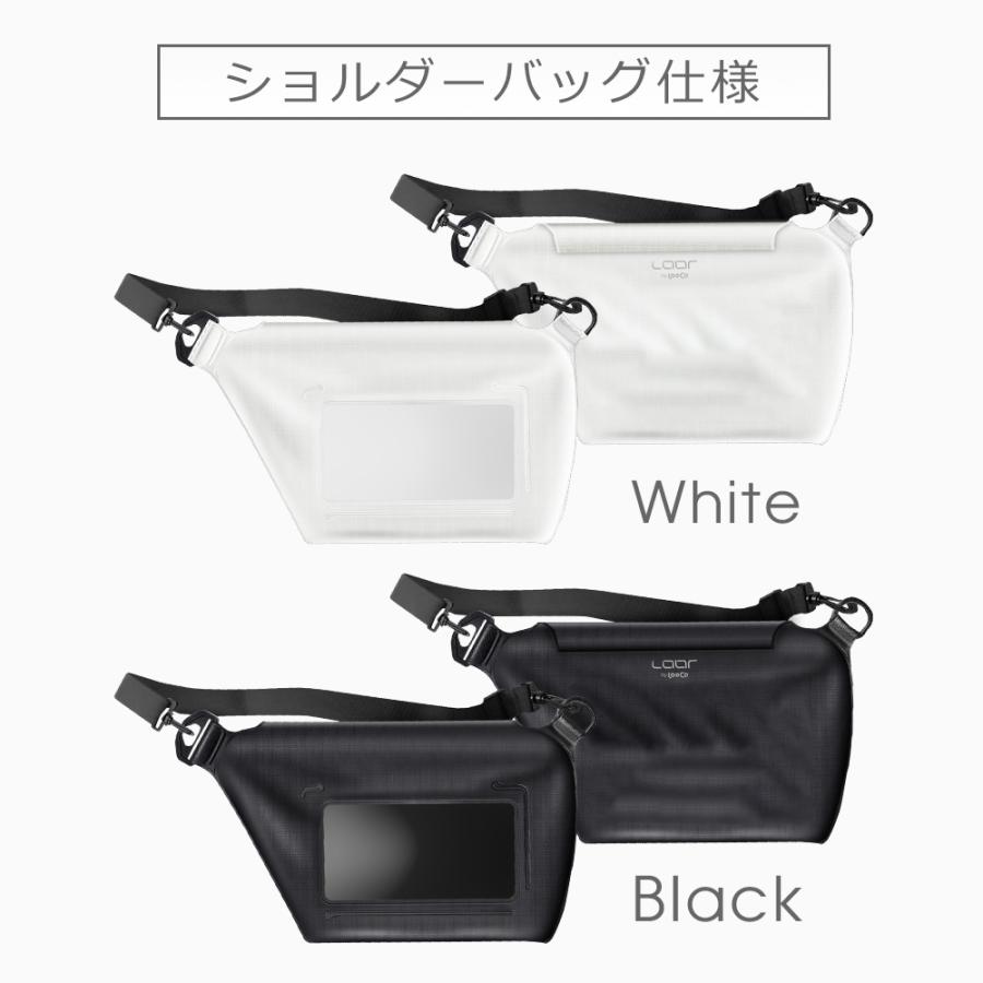 ノベルティ スマホショルダーバッグ 白黒ポーチ付き 非売品 Trinity マルチ スマホショルダー バッグ - NoiR（ノワール