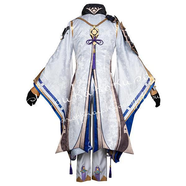 原神げんしん風 genshin 神里綾人 コスプレ衣装 ウィッグ cos靴 道具刀cosplayパーティー変装仮装コスチューム cos靴 写真参照 予めご了承ください