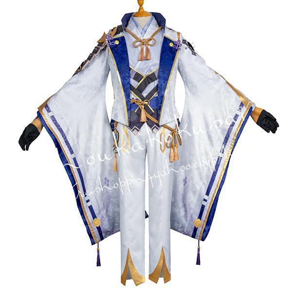 原神げんしん風 genshin 神里綾人 コスプレ衣装 ウィッグ cos靴 道具刀cosplayパーティー変装仮装コスチューム cos靴 写真参照 予めご了承ください