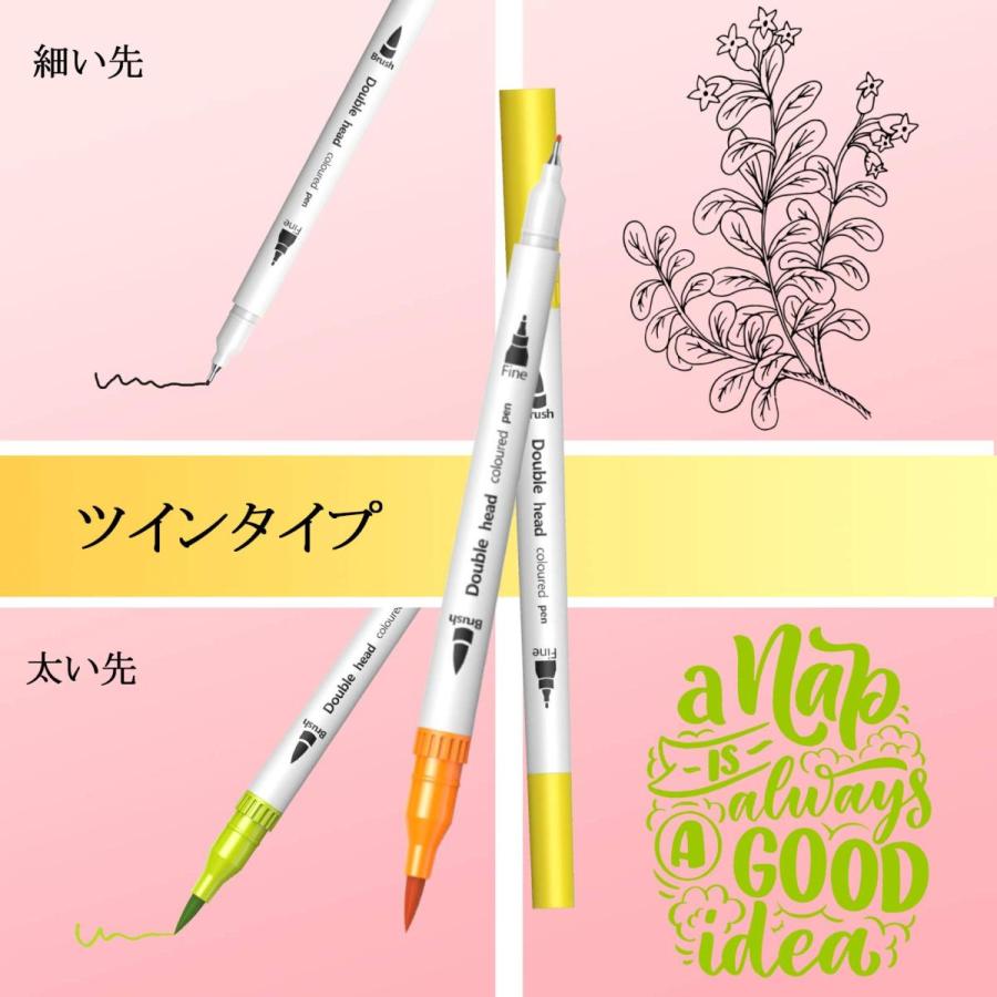 水性ペン カラーペン コピック 水彩毛筆 アートマーカー サインペン 36色セット 細字太字両用 手帳 イラスト 色塗り 塗る絵 こども 大人 01 0001 Look Up 通販 Yahoo ショッピング