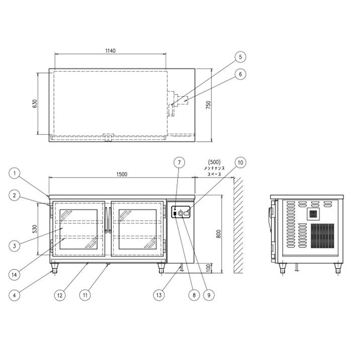 送料無料　温蔵庫　ホットキャビネット　温蔵　OHS-157-GYA