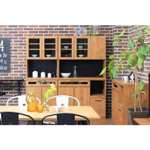 キッチンボード 幅697×奥行463×高さ1820mm 食器棚 キッチンカウンター キッチン台 キッチンラック レンジ台 カップボード レンジボード 収納 北欧 NEITS-70KB_1