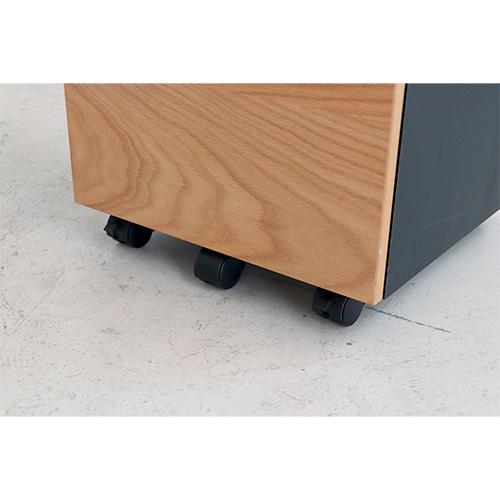 ヴィンテージ 古家具 木製サイドチェスト ワークデスク 文机 木彫キャビネット 楽天市場】デスクワゴン 完成品 木製 サイドラック プリンター