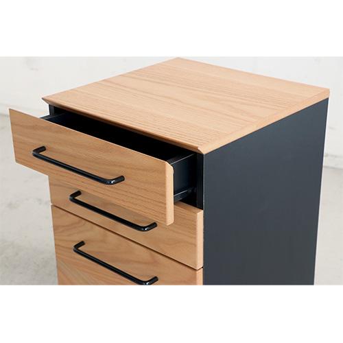 東馬（Tohma） ワゴン サイドチェスト 木製 北欧 キャスター付き