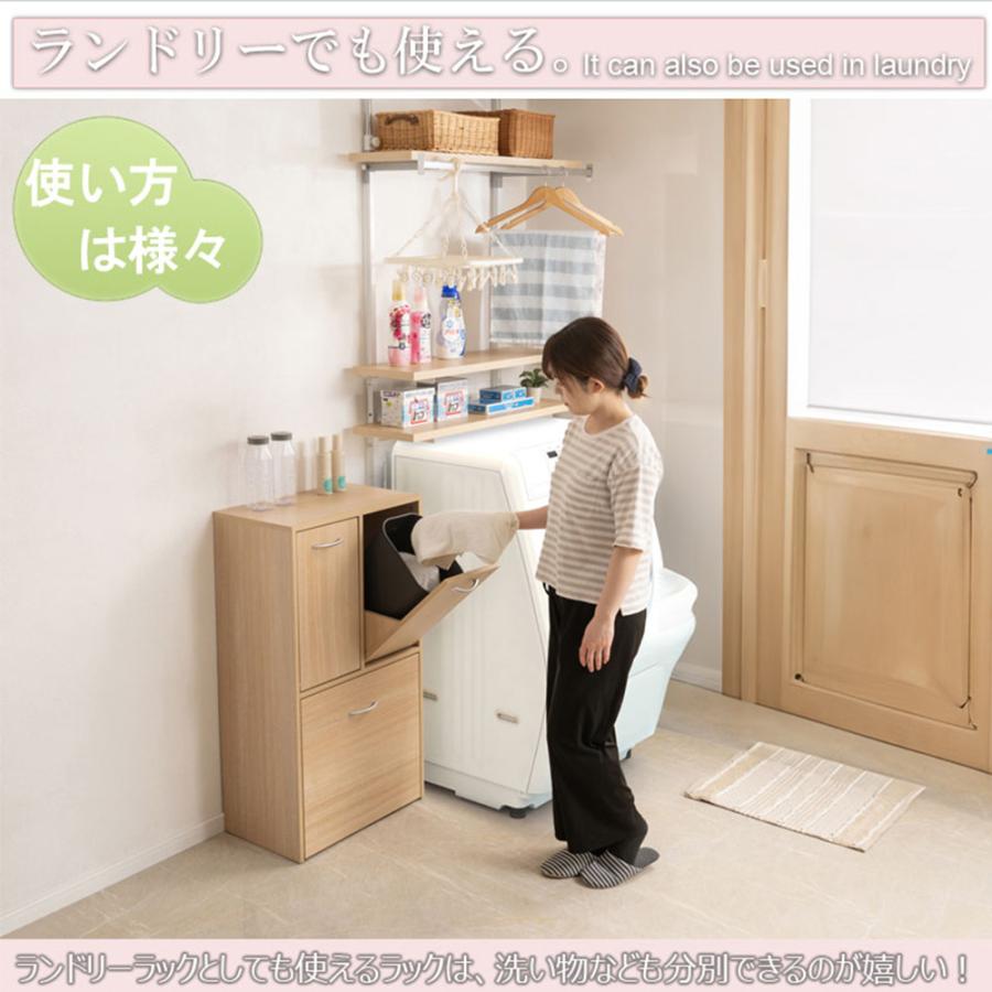 ダストボックス 幅54.5cm 3分別型 分別ごみ箱 キッチンゴミ箱 ゴミ箱
