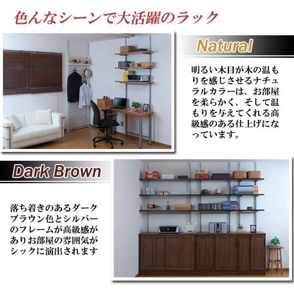 突っ張りラック 3段 幅90cm ウォールラック 突っ張り棚 スリム 壁面収納 オープンラック 隙間収納 ランドリーラック 本棚 nj-0236 nj-0237 nj-0238 nj-0236-0238