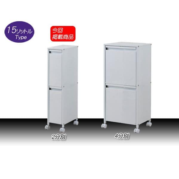 ダストボックス 30L 2分別 キャスター付き ゴミ箱 分別ゴミ箱 ごみ入れ