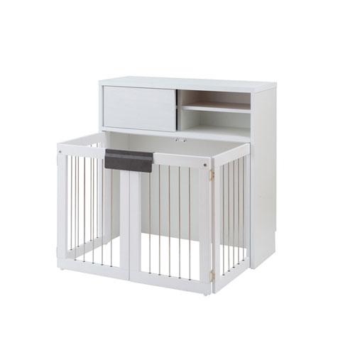 ペットケージ 折りたたみ式ペットケージ 幅90cm ホワイト 収納付きケージ ペットサークル 収納家具 ペット用品 キャビネット No 0139 15 No 0139 Lookit オフィス家具 インテリア 通販 Yahoo ショッピング