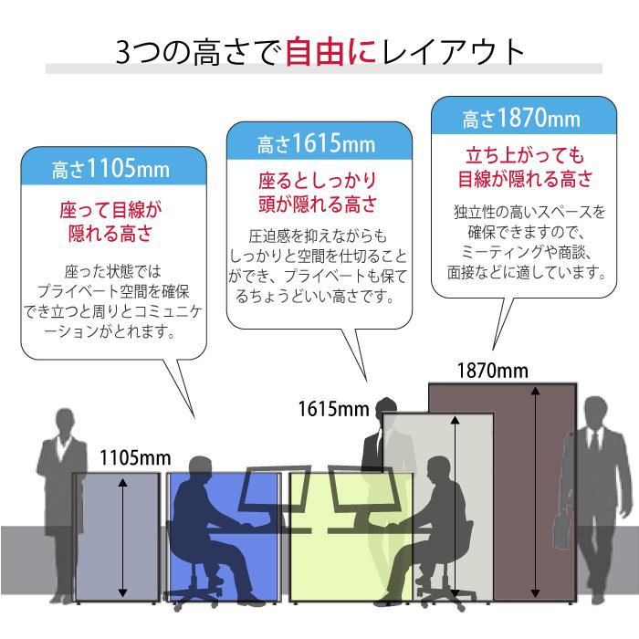 法人限定 パーテーション 送料無料 布張り 幅1200×高さ1615mm パーティション パネル スクリーン 間仕切り 仕切り オフィス 会社 会議室 日本製 LP2-1612の画像
