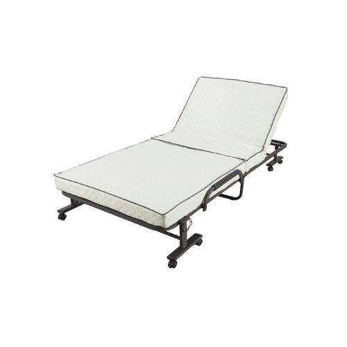 最終値下げ　キャスター付き折りたたみベッド ブラック　メッシュ素材シングルサイズ 最終値下げ キャスター付き折りたたみベッド ブラック メッシュ