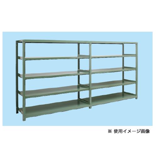 連結用 スチールラック 幅1800×奥行600×高さ1500mm 5段 耐荷重500kg/段 中量ラック スチール棚 オープンラック 業務用 収納棚 中量棚 物品棚 5MS-5660-5Rの画像