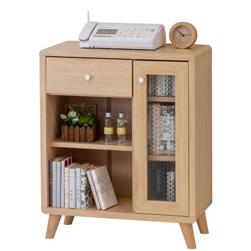 ラウンド 小物収納 扉付き 木目調 木目 型板ガラス 脚付き 丸い 引き出し チェスト キャビネット Soldout キッチンボード キッチンラック 食器棚 ガラス扉 キャビネット 目隠し収納 542 あたたかい かわいい可動棚 おしゃれ テレビ台 キャビネット