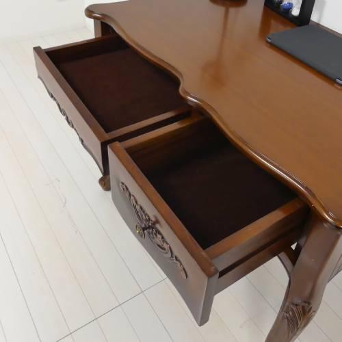 soldout 木製デスク ネコ脚 幅90×奥行55×高さ72cm ワークデスク