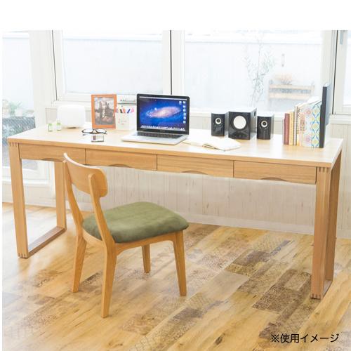 デスク 幅180×奥行45cm タモ突板デスク 平机 ワークテーブル 作業机 PC