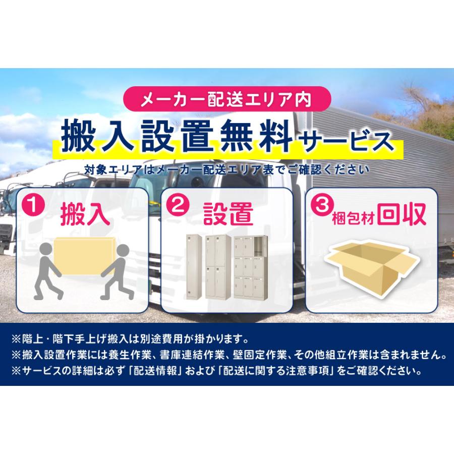法人限定 両開き書庫 奥行45cm オフィス家具 書庫 書類棚 システムユニット 鍵付き ファイル棚 キャビネット 収納棚 ロッカー 収納ユニット V845-21H_4