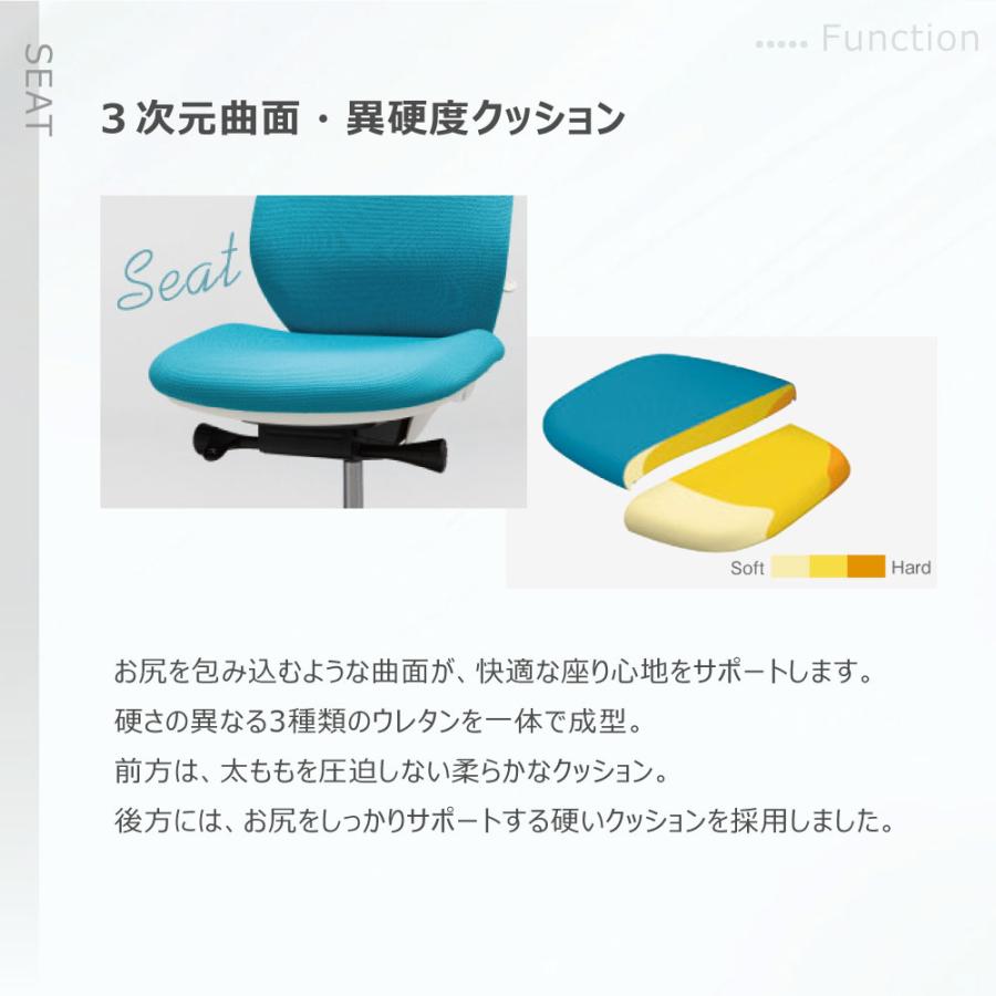 シルフィー チェア オカムラ オフィスチェア 岡村製作所 パソコンチェア ワーキングチェア メッシュチェア メッシュタイプ 肘置き付 シンプル 日本製 C68AXRの画像