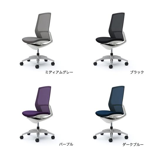 オカムラ フィノラ Finora オフィスチェア ハイバック 座クッション メッキパネル ポリッシュ脚 ホワイトボディ 肘なし デスクチェア オフィス家具 C737BW_15