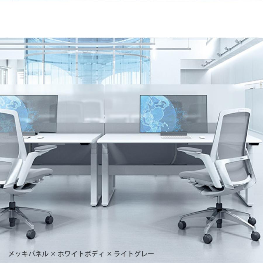 オカムラ フィノラ Finora オフィスチェア ミドルバック 座クッション ホワイトパネル ホワイト脚 ホワイトボディ アジャストアーム オフィス家具 C783WW_13