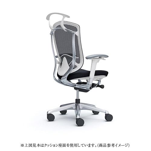 コンテッサ セコンダ オカムラ 可動肘 座革 ランバーサポート付き ハンガー付き ハイバックタイプ ポリッシュフレーム ホワイトボディ CC84XZ-FPT CC84BZ-FPT_2