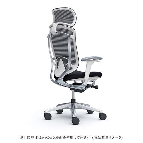 コンテッサ セコンダ オカムラ 可動肘 座革 ランバーサポート付き 大型ヘッドレスト ポリッシュフレーム ホワイトボディ 高級 チェア CC87XZ-FPT CC87BZ-FPT_2