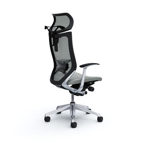 バロン チェア オカムラ オフィスチェア 岡村製作所 オフィス家具 メッシュチェア ヘッドレスト付き 肘付き 事務所 オフィス スタイリッシュ 国産 CP42BS CP42LSの画像