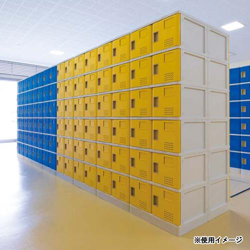 シューズロッカー 24人用 6列4段 樹脂製 扉付き 中棚なし プラスチックロッカー プラロッカー シューズボックス 下駄箱 ロッカー 靴箱 学校 オフィス TJL-S-64Sの画像