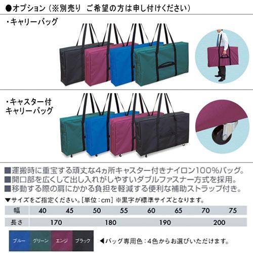 法人限定  ポータブルベッド 高田ベッド 折りたたみ うつ伏せ 軽量 マッサージベッド 施術ベッド 簡易 ベッド 診察台 病院 整体 緊急 災害 レザー TB-960-3の画像