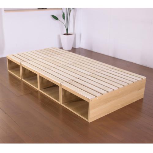 友澤木工 マルチすのこボックス 4個セット すのこベッド 収納 ベッド