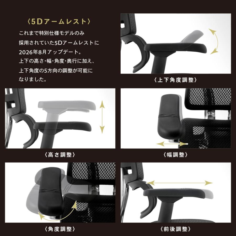 エルゴヒューマン（Ergohuman） プロ2 オットマン 5Dアームレスト