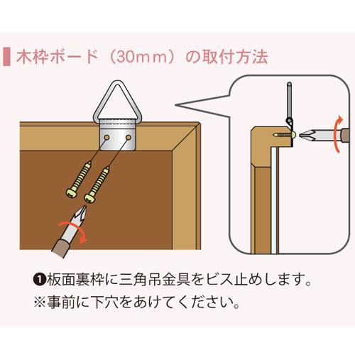 グリーン黒板 W1200×H900mm スチール 木枠 壁掛け 日本製 黒板ボード メニューボード メッセージボード カフェボード 業務用 飲食店 WOS34｜lookit｜03