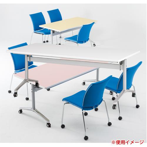 法人限定  フォールディングテーブル 幅1800×奥行900mm ミーティングテーブル 会議テーブル 折りたたみテーブル キャスター付き 折りたたみ 会議室 ACT-1890_2