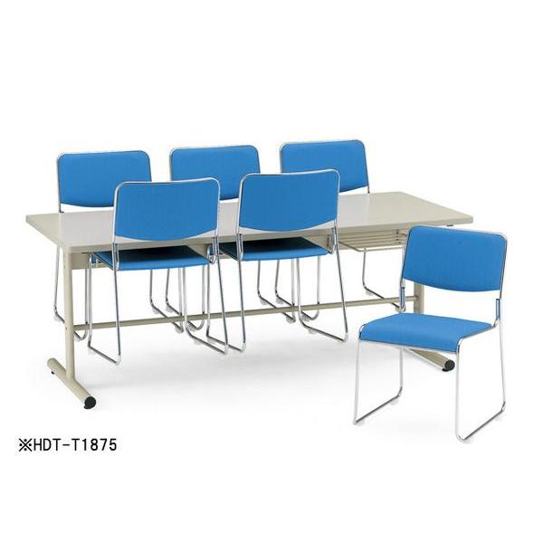 法人限定 食堂テーブル DT-TW1575 作業台 打合せ 会議 実習_1