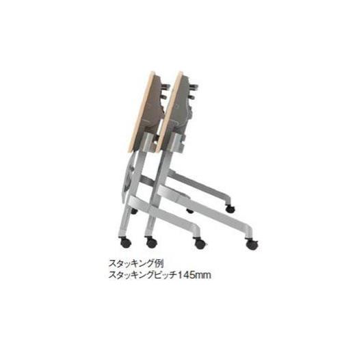 法人限定 フォールディングテーブル 幅1500×奥行600mm 会議テーブル 跳ね上げ式テーブル オフィステーブル オフィス家具 テーブル 机 講習 NTT-1560P_1