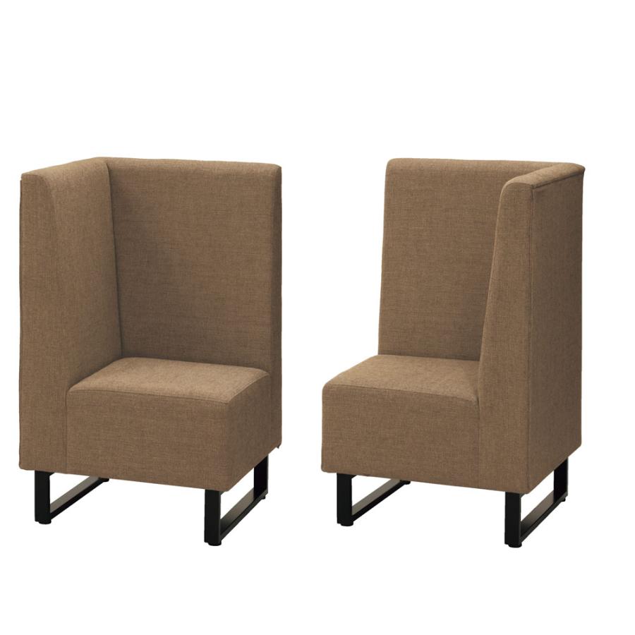 法人限定  ファーストブースソファ コーナー用 布タイプ ループ脚 アジャスター付 ポリエステル 布張りソファ コーナー用ソファ ロビー 会社 日本製 FSF-CF-Lの画像