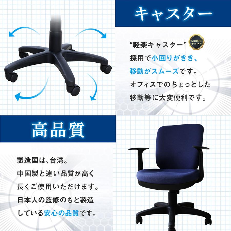 法人限定  デスク チェア セット 片袖机 幅1400mm 3段袖 オフィスデスク ワークデスク パソコンデスク 白 オフィスチェア デスクチェア 腰痛対策 LKD-147-S26の画像