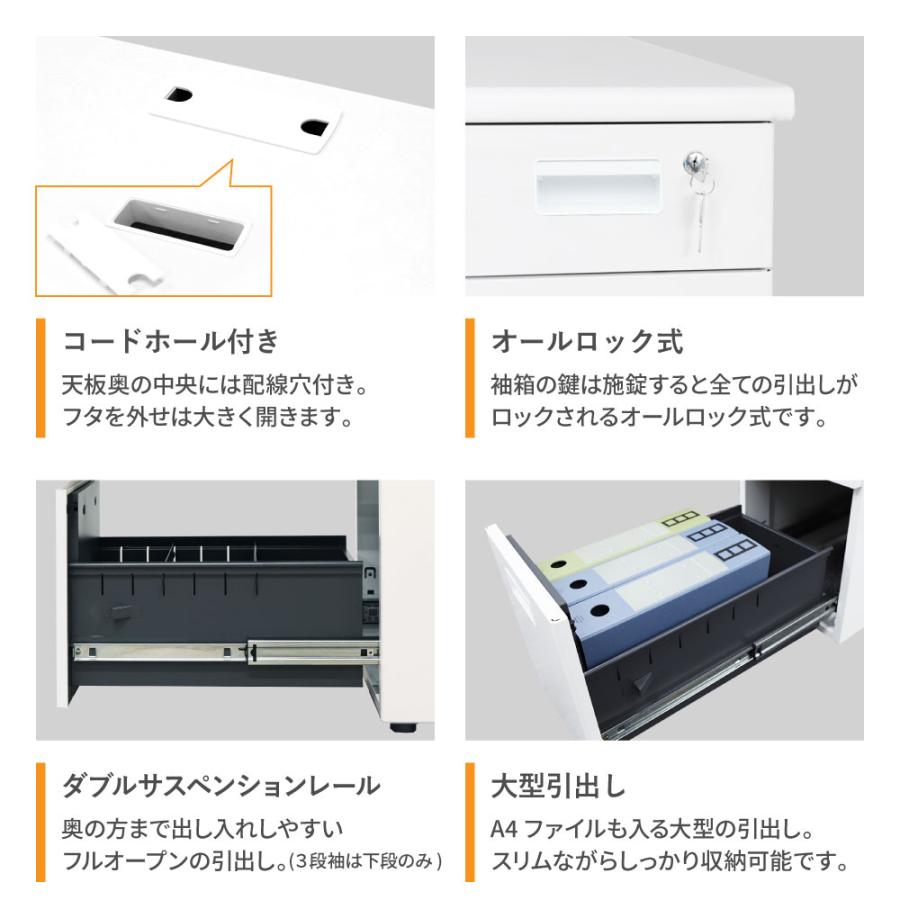 オフィスデスク オフィスチェア セット 幅1400×奥行600mm ホワイト ワークデスク 事務机 デスクチェア パソコンチェア 椅子 メッシュ オフィス LRD-146-QUE-1ARの画像