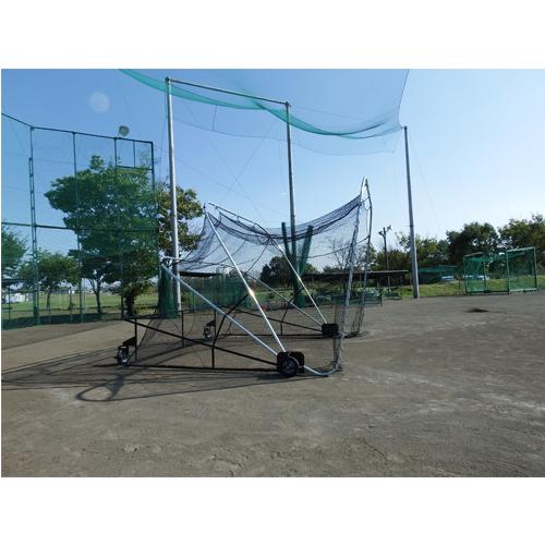 SANWA TAIKU 法人限定 バッティングケージ スチール製 移動式 防球