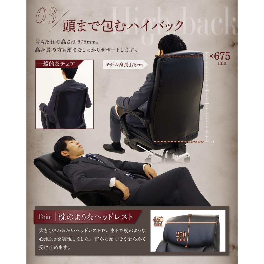 LOOKIT（ルキット） オフィスチェア エグゼクティブチェア 170度 