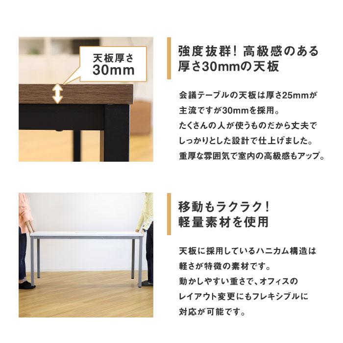 法人限定  会議用テーブル チェア セット ミーティングテーブル 幅1200mm 会議セット 4人用 会議チェア 長机 会議室 打ち合わせ 商談 業務用 GLM-1260-S1の画像