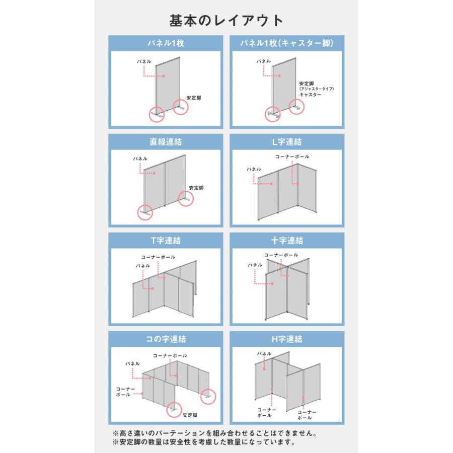 法人限定 パーテーション 木目調 間仕切り 幅700×高さ1200mm ローパーテーション パーティション ローパーティション おしゃれ パネル 衝立  GLP-1270M｜lookit｜15